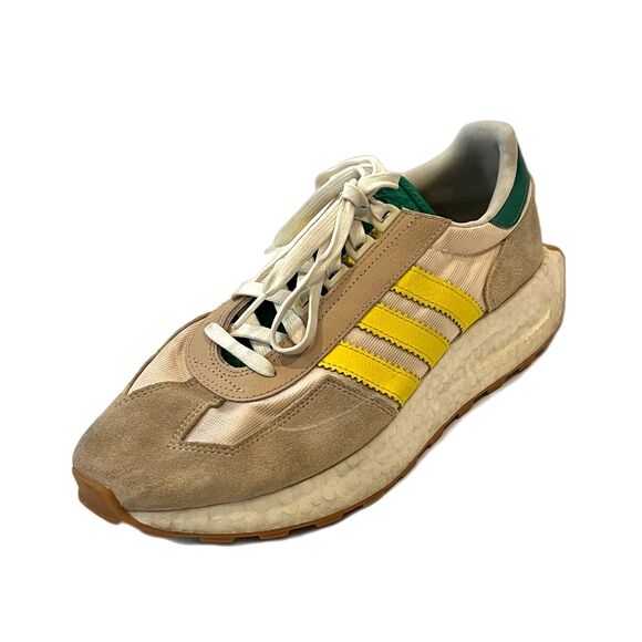 Adidas Originals Retropy E3 Sneakers Lace Up Green Yellow 10.5 - Picture 2 of 9